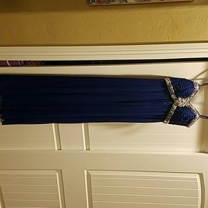 Navy blue prom dress