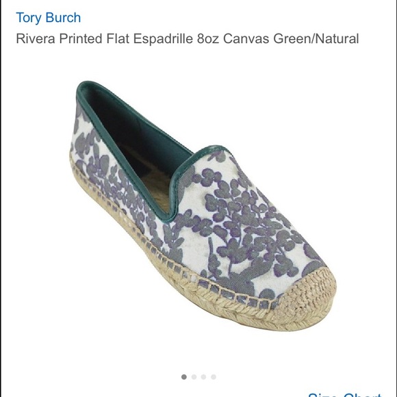 ❌SOLD❌Tory Burch Rivera Espadrille 8oz Canvas Issy