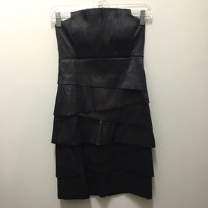 Tiered Strapless Cocktail Dress