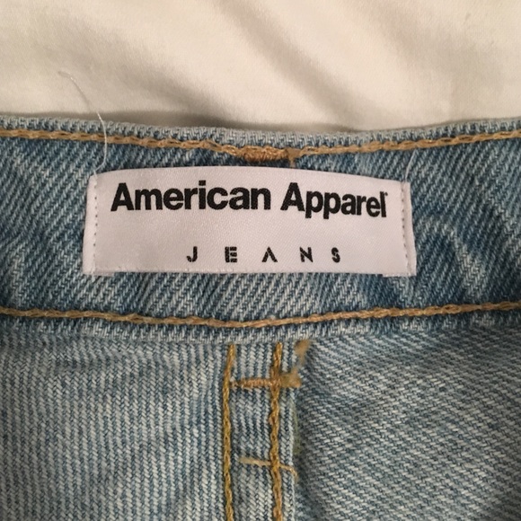 American Apparel jean shorts - Picture 3 of 4