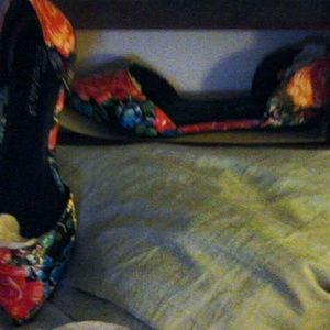 Floral shoes from Golden tote
