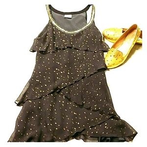 Free People tiered ruffle mini dress/top