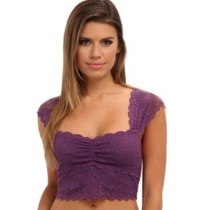 Free People lace crop top, never worn!