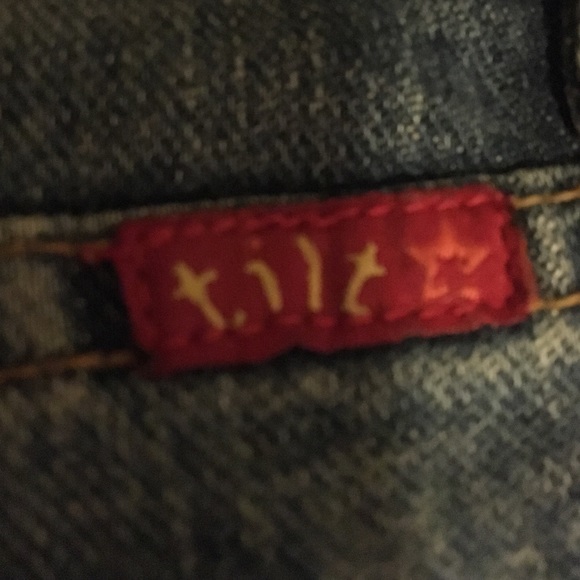 Denim vintage distressed shorts - Picture 3 of 4