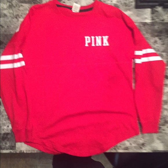 PINK Victoria's Secret Tops - PINK Wisconsin varsity shirt