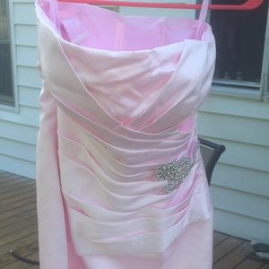 Light Pink bridesmaid formal dress
