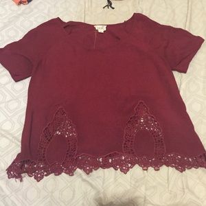 Maroon shirt
