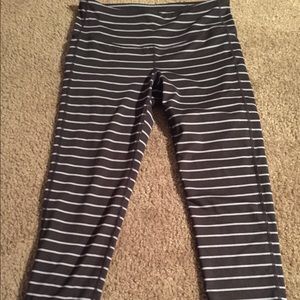Athleta Stripes Chaturanga Capri small