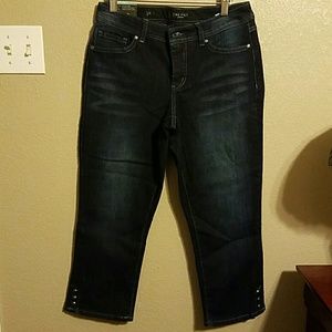 Nine West Capri jeans size 4 nwt embellished