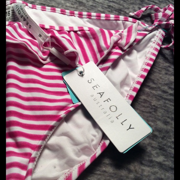 NWT seafolly ruffle bikini bottom size 12 - Picture 3 of 5