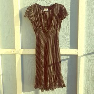 VINTAGE Black polka dot Dress