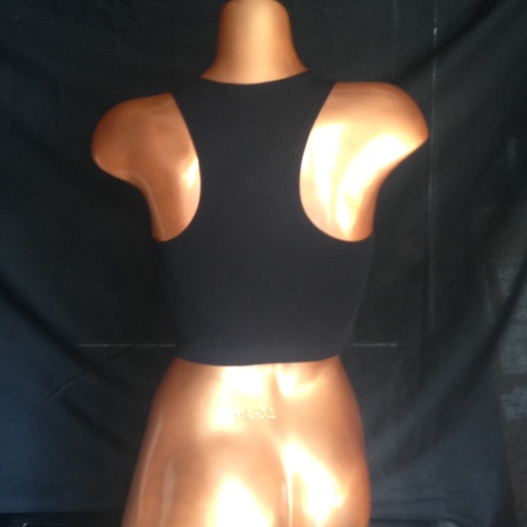 !SALE! Black envelope crop top - Picture 3 of 3