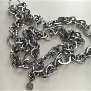 Michael Kors Brilliance Pave Chain Link Necklace