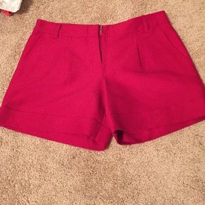 Red BCBG shorts