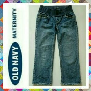 Old Navy Maternity Distressed Cropped Jeans Sz XS