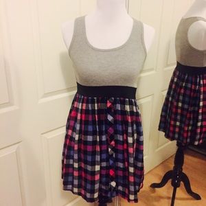 Derek Heart Junior's Fit and Flare Checkered Dress