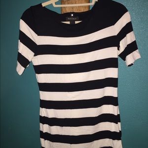 Black and white striped top, WHBM