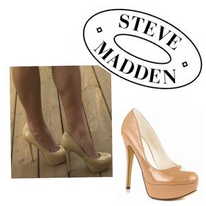 STEVE MADDEN nude pumps heels