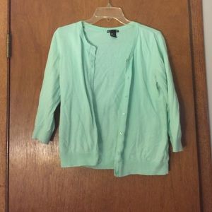 H&M Mint green classic cardigan