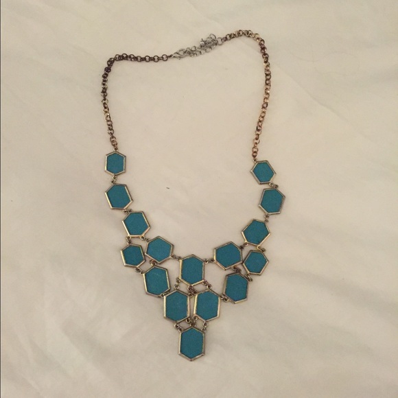 Turquoise and gold necklace