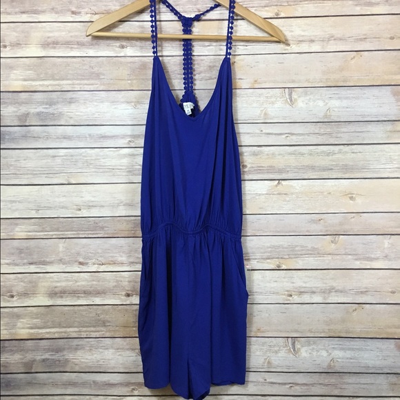 Romper brilliant blue