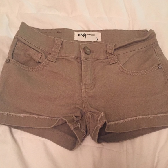 Tan Jean shorts