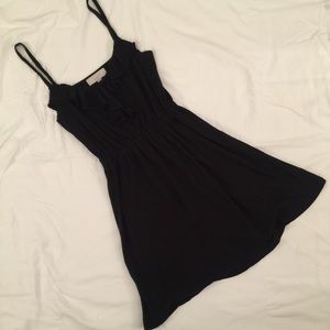 Black cotton dress-LOFT