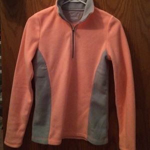 Pink and gray sweatshirt