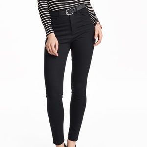 High waisted slim fit pants