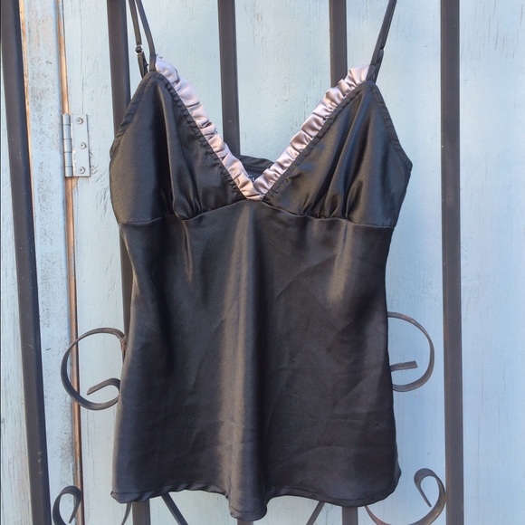 Silky Black Tank