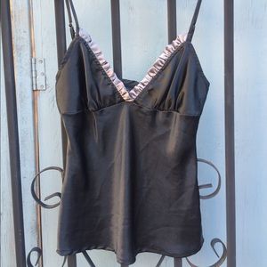 Silky Black Tank