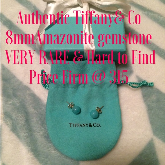 Authentic Tiffany & Co Amazonite earrings