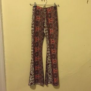 Paisley Print Flare Pants
