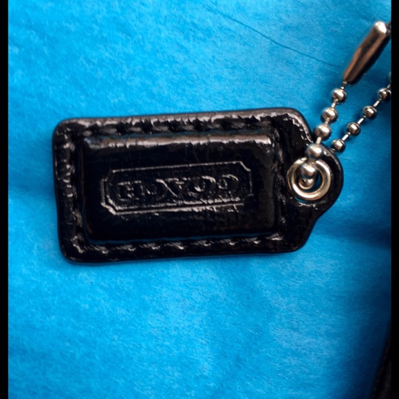 COACH black wristlet W sequin accents - Picture 4 of 4