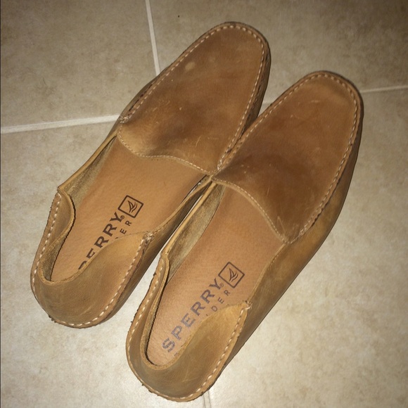 Mens Sperry Leather slip-ons