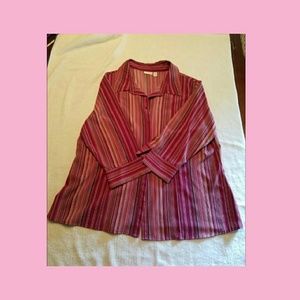 Pink Stripe Collar Button down shirt