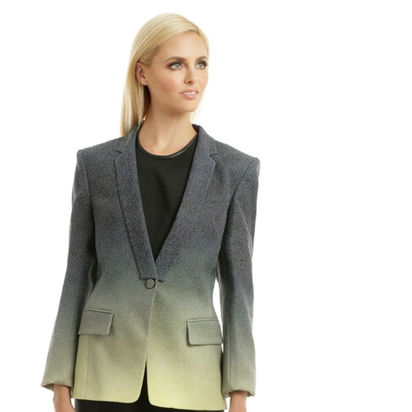 Matthew Williamson Ombré Leopard Weave Blazer