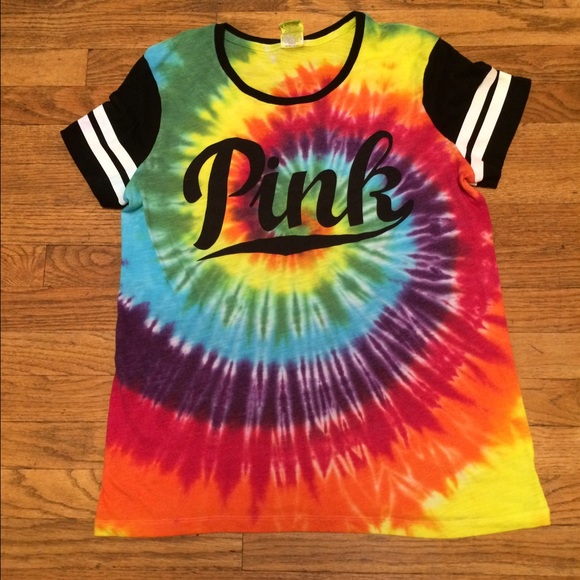 PINK Victoria's Secret Tops - 🚫SOLD🚫Victoria Secret Pink Tye Dye Tee Shirt L