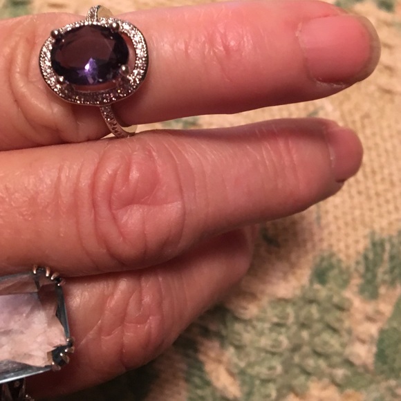 Silver amethyst ring - Picture 3 of 3