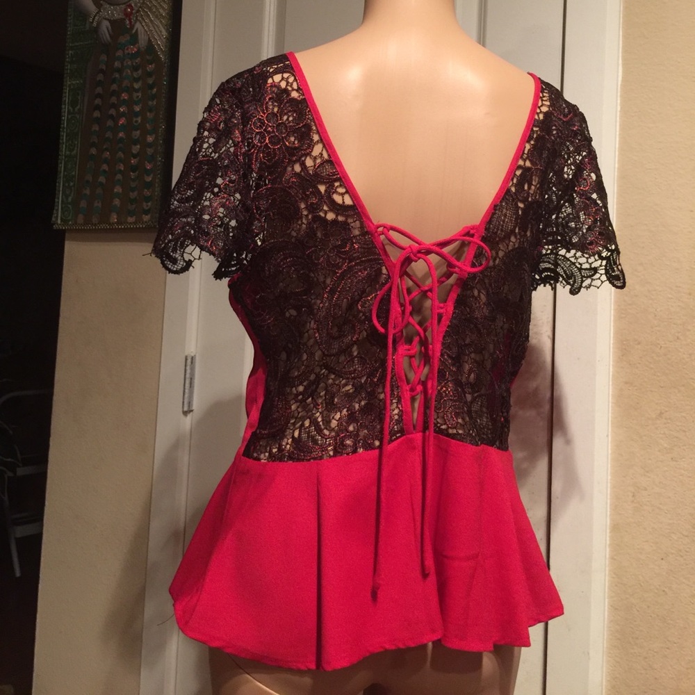 sexy peplum shirt