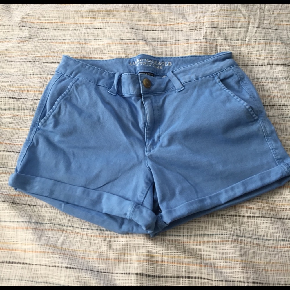 Blue American Eagle Midi Shorts Size 12