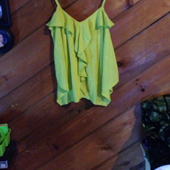 Lime  green tank top