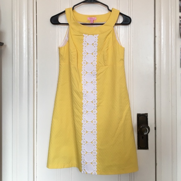 Lilly Pulitzer Dresses & Skirts - NWT Jacqueline Shift Sunglow Yellow