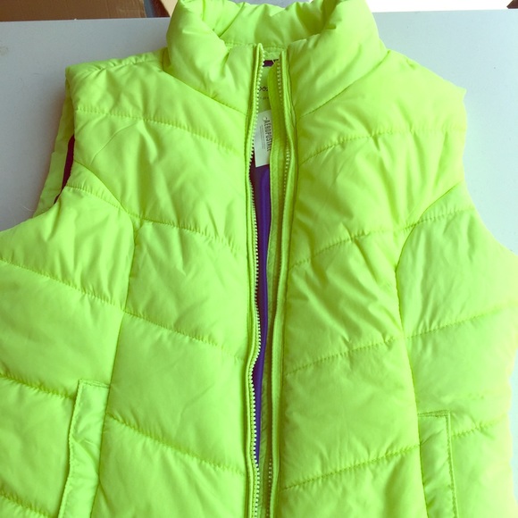 Bright green vest
