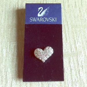 NWT Swarovski Crystal Heart Pin ❤️