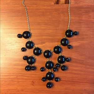 Large Black Bubble Necklace