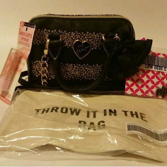 Betsey Johnson Mini Barrel Handbag