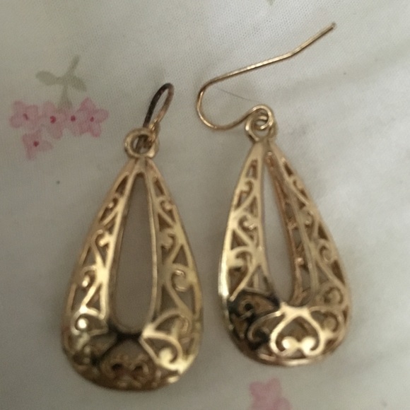Gold earrings