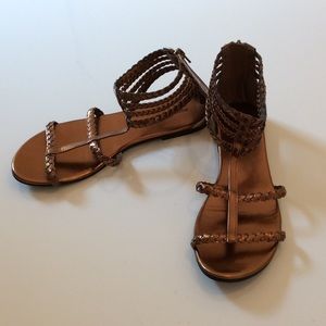 Bronze gladiator sandals in size 8 1/2 8.5