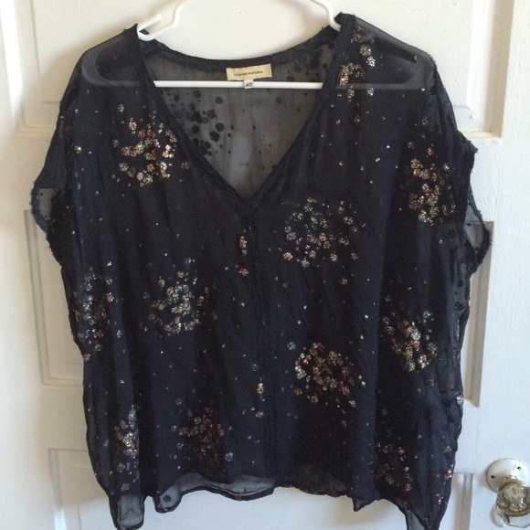 Costume national silk glitter blouse